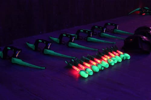 neon combat archery equipment